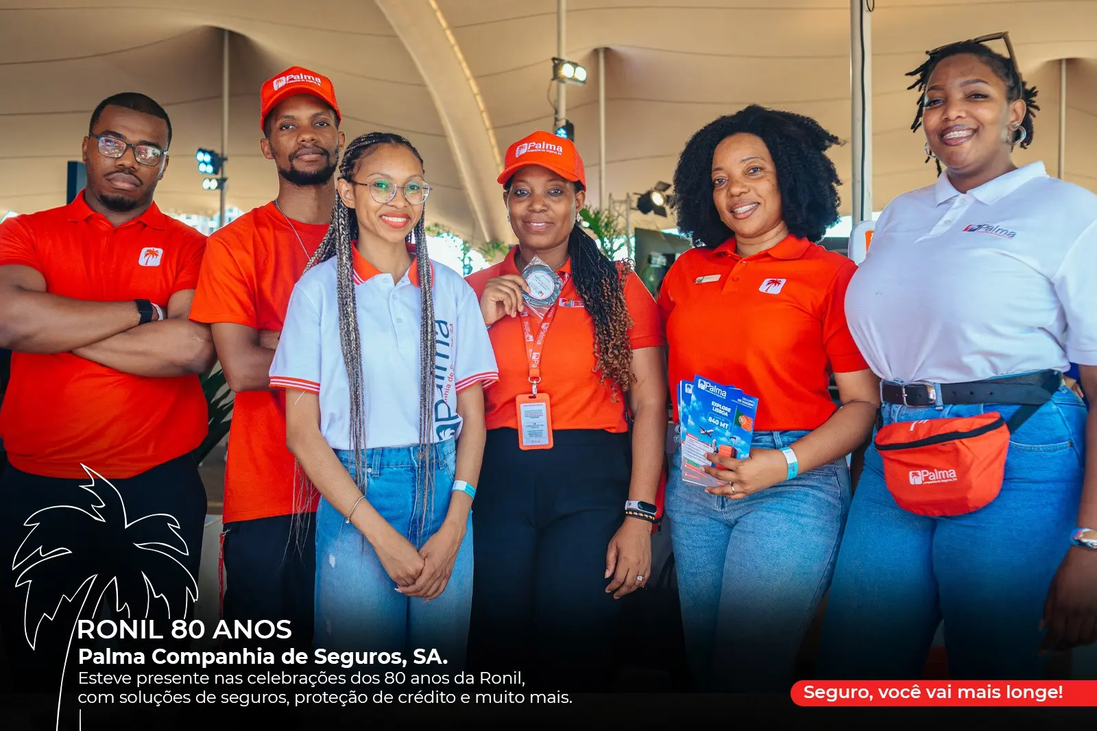 Equipa da Palma Companhia de Seguros nas celebrações dos 80 anos da Ronil
