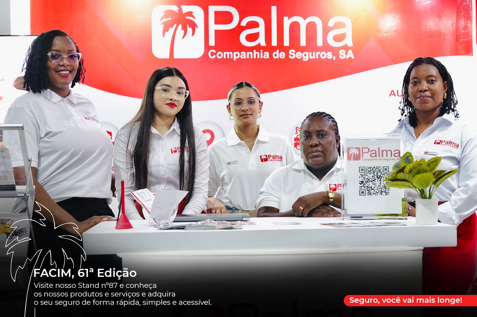 Stand da Palma Companhia de Seguros no Pavilhão Chai durante a FACIM 2026