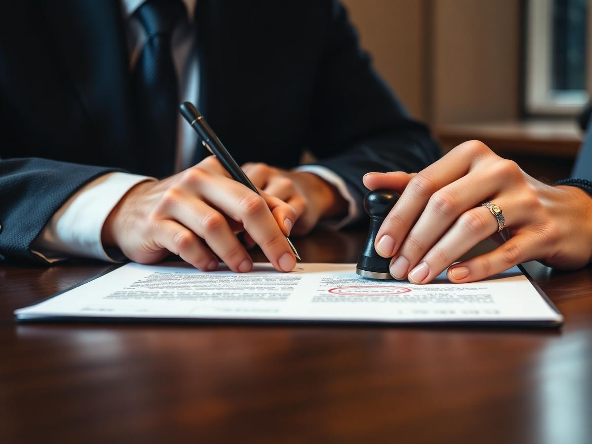 Assinatura de contrato institucional